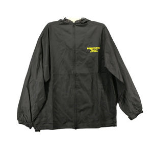 Hollywood Casino Men's Rain Coat Black Large Long Sleeve Hooded Vintage